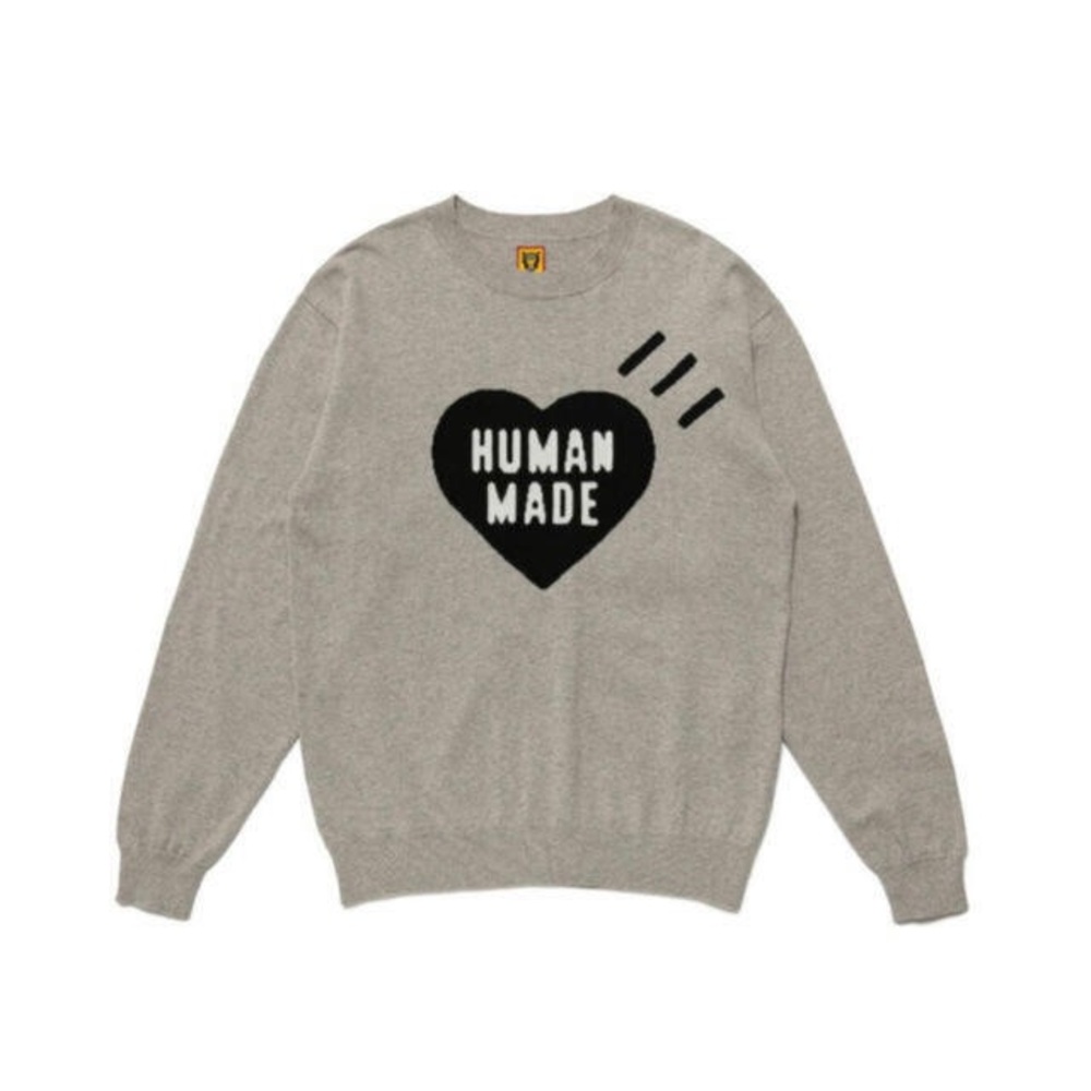 Human Made Gray Crewneck Sweater